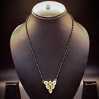Golden-Black Triangular Mangalsutra