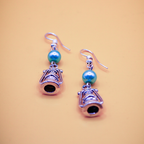 Silver Lantern Dangle Earrings