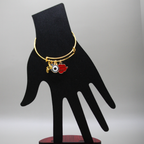 With You' Golden Charms Bracelet