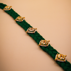Jadau Hariyal Kundan Chowk Silk Thread Choker Necklace