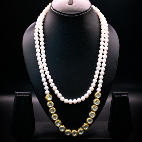Moti-Kundan Ratan Mala Long Necklace