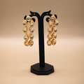 Stack-Drop Kundan Earrings