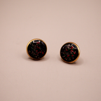 Multi-Color Resin Dot Stud Earrings