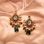 The Forest Jewel Kundan Dangle Earrings