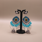Resin Daisy Dream Heavy Jhumka Earrings