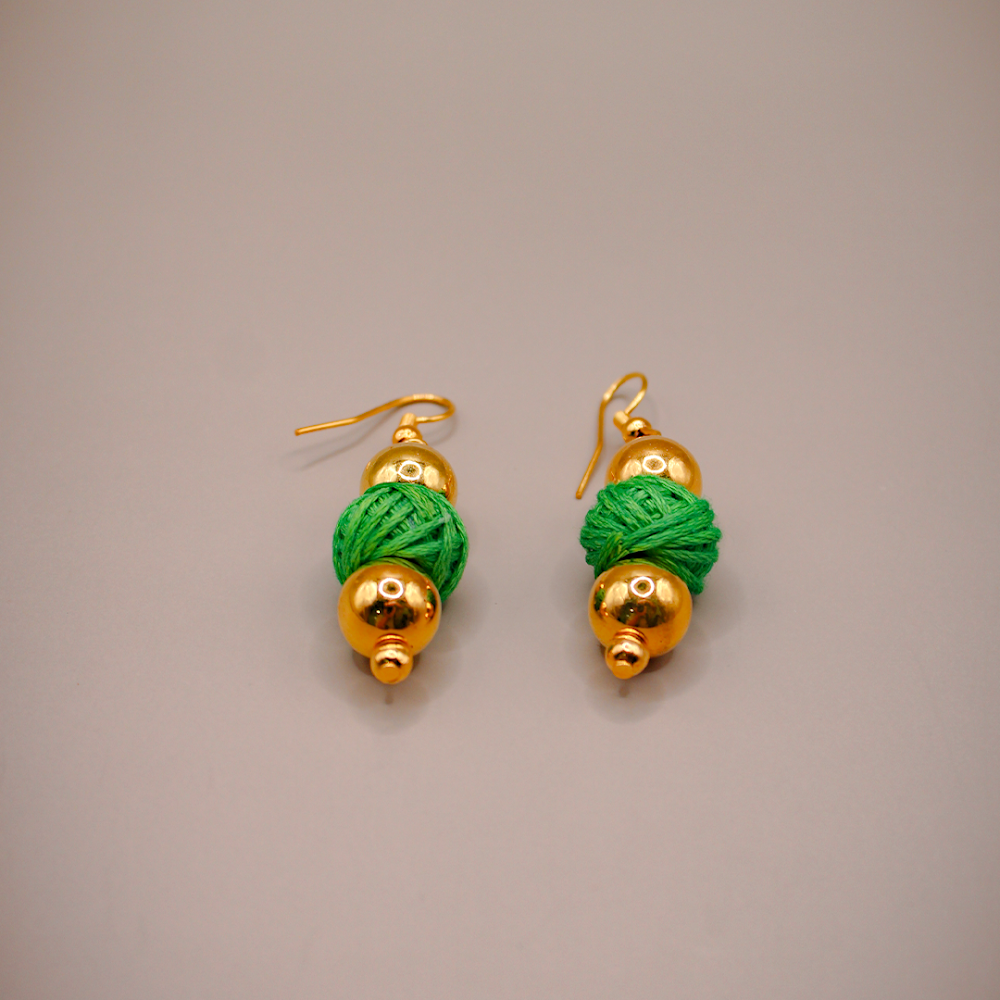 Hariyal Murli Thread Jewellery Set