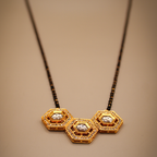 Golden Black Hexa-Trio Mangalsutra