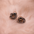 Silver Knot Stud Earrings
