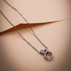 Silver Dust Moon Bunny Pendant anti-tarnish