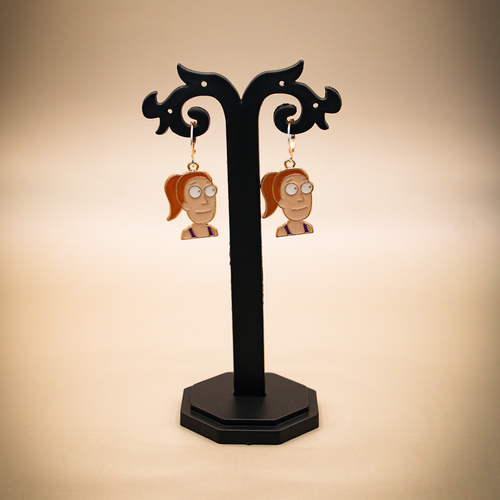 Abstract Face Dangle Earrings