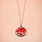 Encased Cherry Cluster resin Pendant