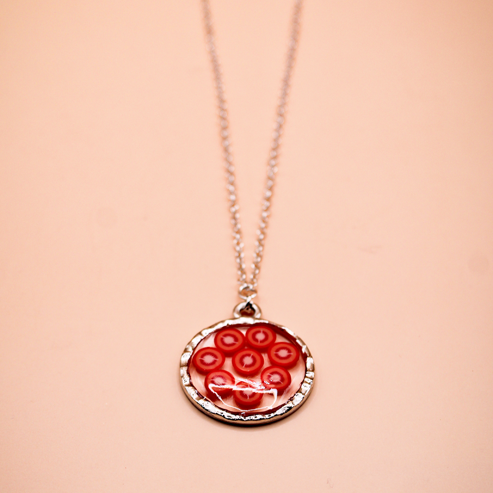 Encased Cherry Cluster resin Pendant