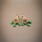 Mint Dewdrop Kundan Jewellery Set