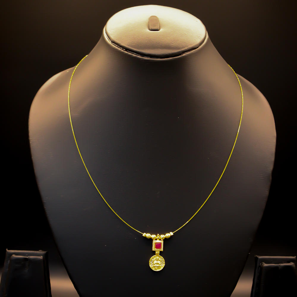 Mirage Coin Invisible Wire Necklace