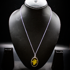 Golden Fern Dark Resin Pendant