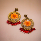 Marigold Bloom Jhumka Earrings