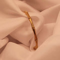 Golden Bamboo Cuff Bracelet