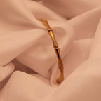 Golden Bamboo Cuff Bracelet