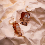 Abstract Face Dangle Earrings