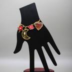 With You' Golden Resin Charms Bracelet