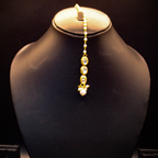 Elongated Pearl Drop Kundan Maang Tikka