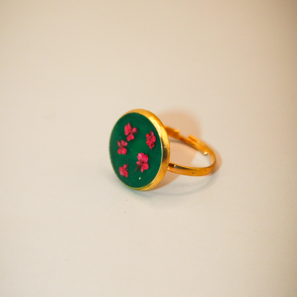 Forest Blossom Resin Ring