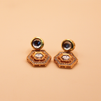 Royal Kundan Indigo Hexagon Choker Set