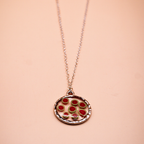 Resin Watermelon Slice Circular Pendant