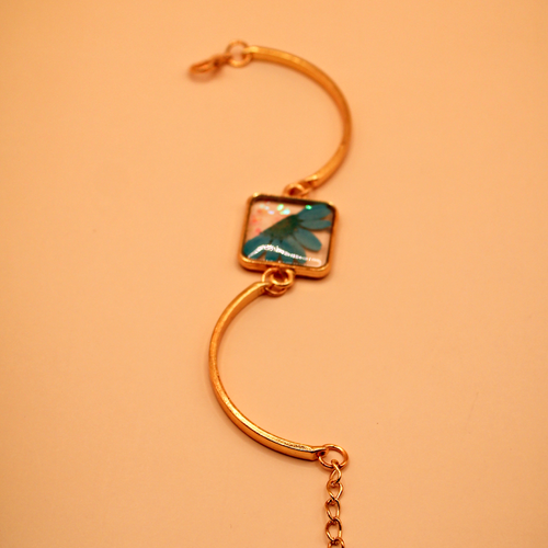 Aqua Dream Resin Cuff Bracelet