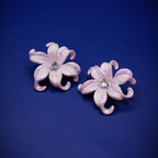 Blossom Shimmer Glazed Stud Earrings
