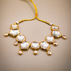 Panchkon Kalli Kundan Choker Necklace Set