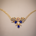 Royal Blue Drop Kundan Jewellery Set