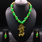 Hariyal Murli Thread Jewellery Set