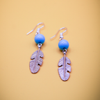 Silver Leaf Dangle Earrings