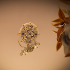 Regal Kundan Chakra Adjustable Cocktail Ring