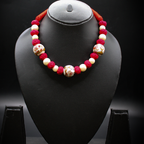Mughal Flora Threadwork Pearl Necklace