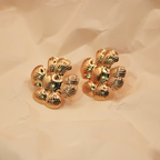 Sunburst Bloom Stud Earrings