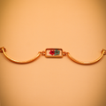 Pink Sapphire Duo Resin Cuff Bracelet