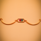 Pink Sapphire Duo Resin Cuff Bracelet