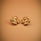 Sunburst Bloom Stud Earrings