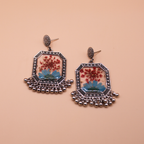 Fire & Ice Blossom Jhumka Earrings