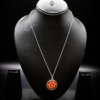 Encased Cherry Cluster resin Pendant