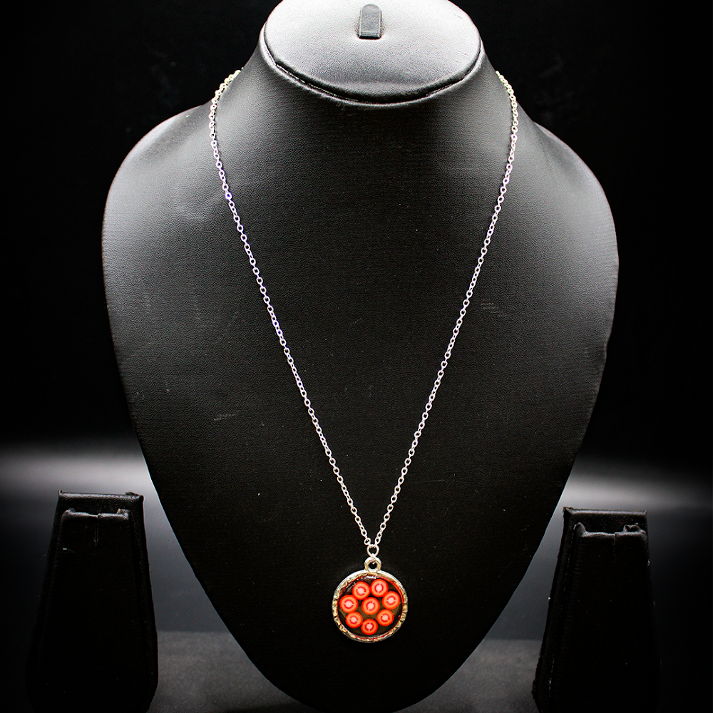 Encased Cherry Cluster resin Pendant