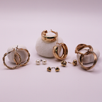 The Golden Capsule Earring Set