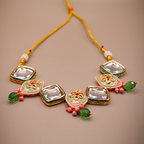 Mint Chauki Mahal Kundan Jewellery Set