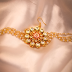 Grand Floral Kundan Center Hairchain