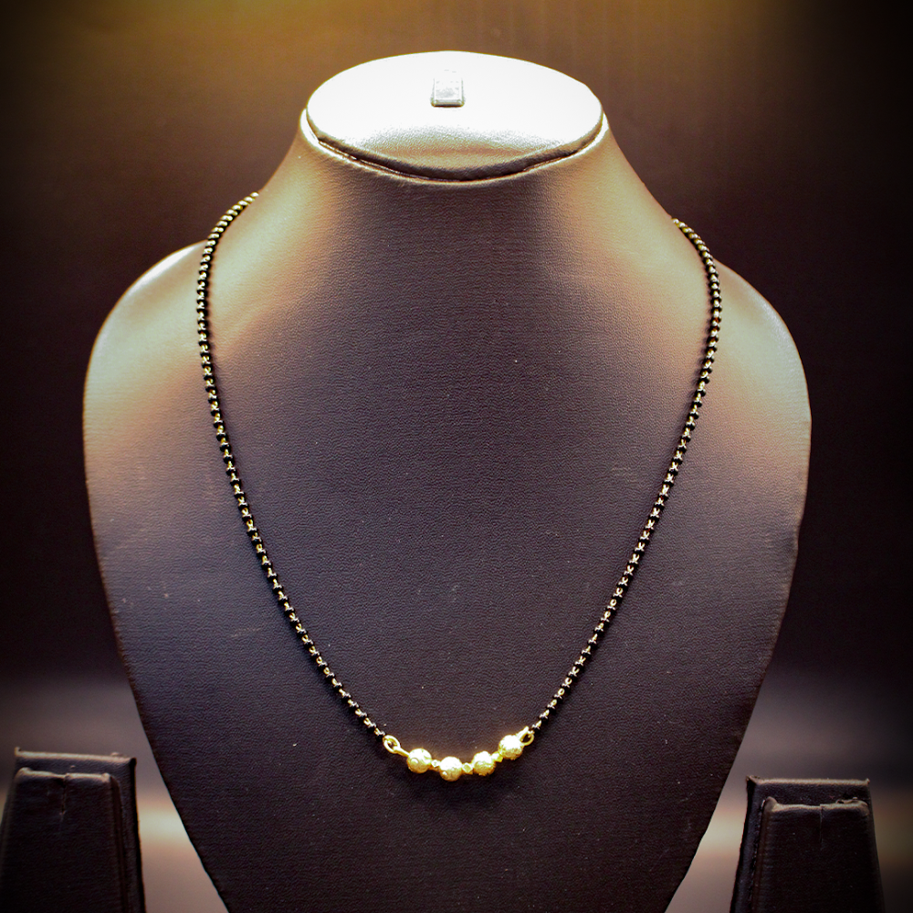 Golden Round Beads Mangalsutra