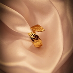 Golden Wings Cuff Ring anti--tarnish