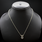 Silver Dust Moon Bunny Pendant anti-tarnish