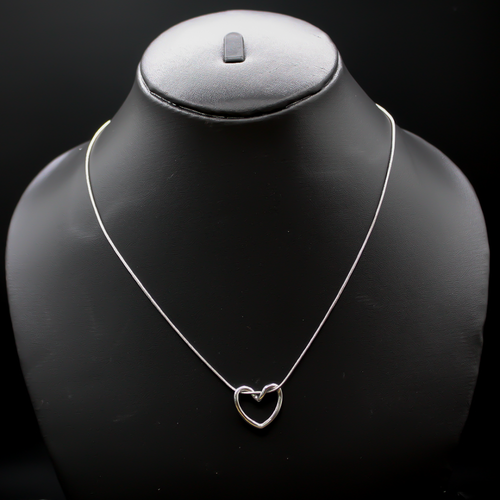 Minimalist Open Heart Promise Pendent anti--tarnish